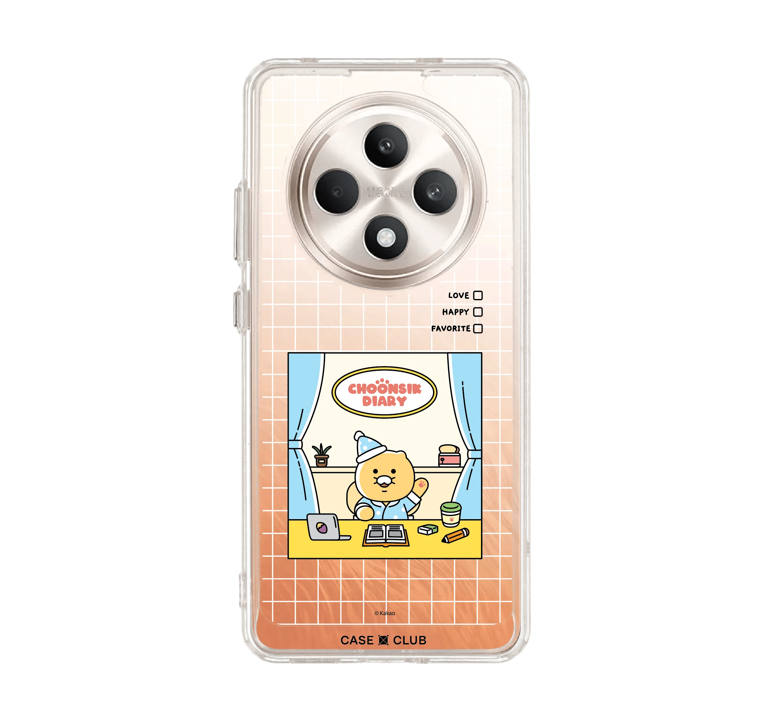 เคสใส oppo reno 12f kakao diary choonsik pyjamas